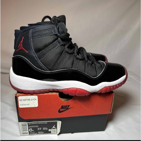 Size 6 - Nike Air Jordan 11 Retro GS Bred 2019 Men's Shoes - Picture 1 of 11
